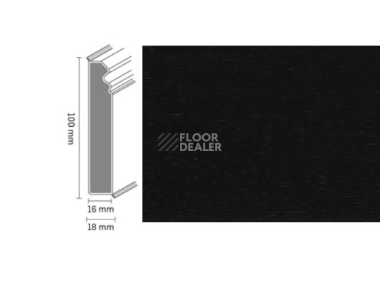 Плинтус Плинтус Dollken Cubu Flex life Hamburg Style 100 1144 - black фото 1 | FLOORDEALER